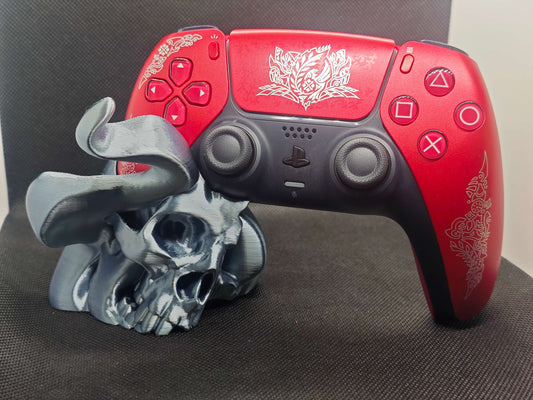 SkullSmoke – PS5 Controller-Halter mit Rauchschädel (3D-Druck)